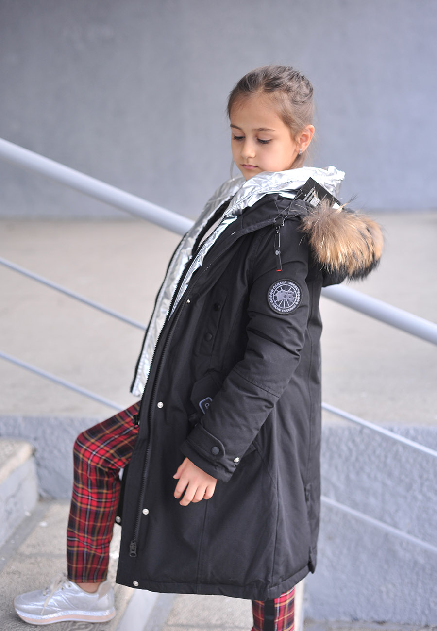 Подростковая женская зимняя куртка с мехом (Galalora)