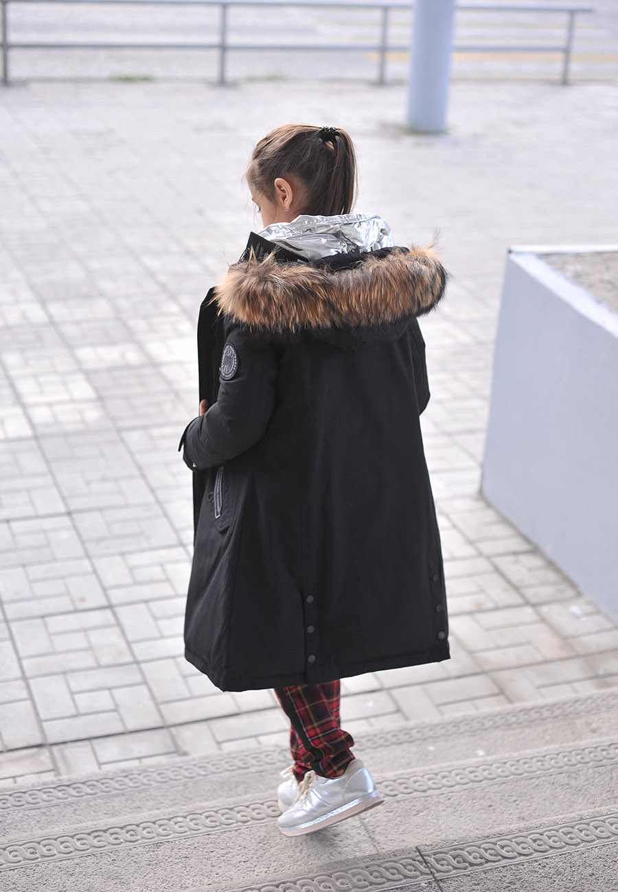 Подростковая женская зимняя куртка с мехом (Galalora)