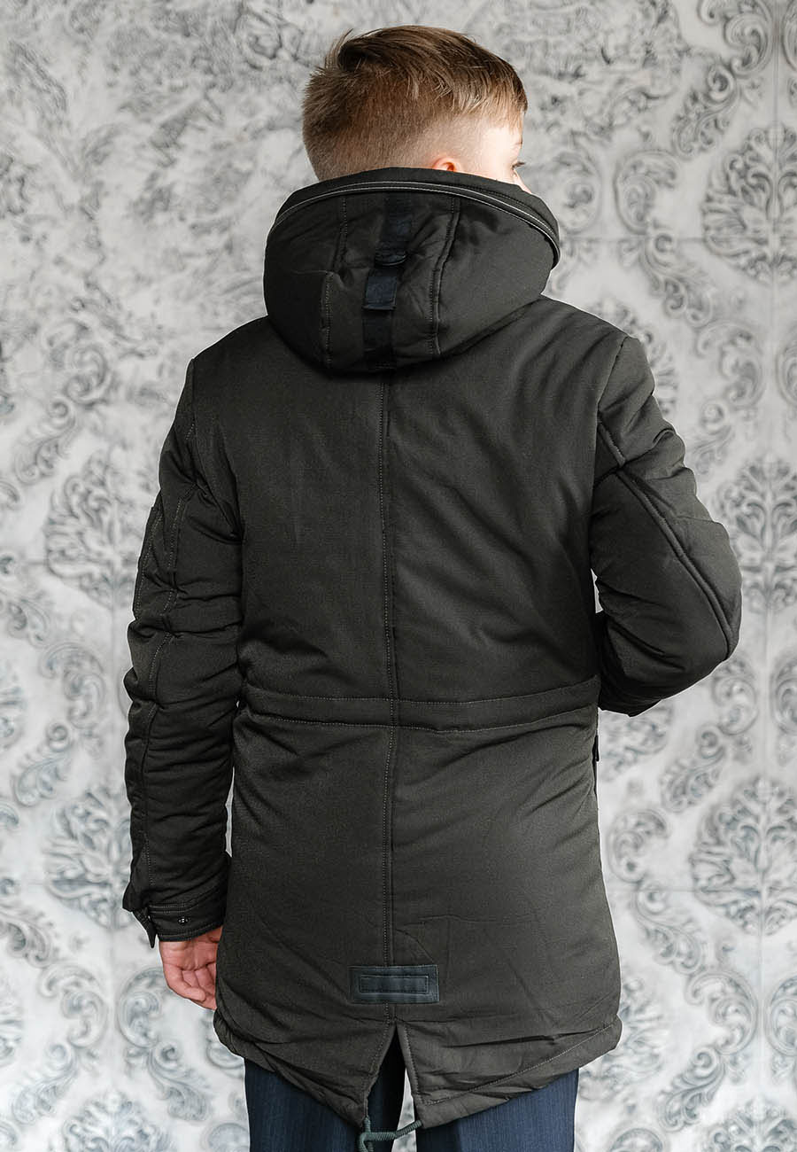 Подростковая куртка с мехом в капюшоне (Grujinne)