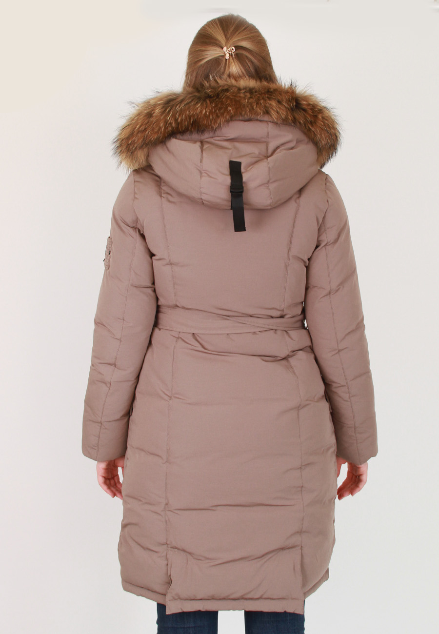 Утеплённая женская куртка с мехом (Miss Sun)