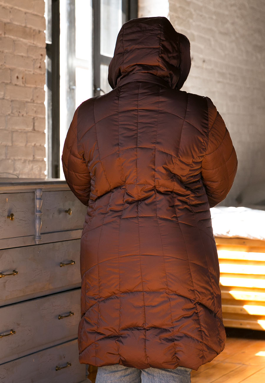 Зимняя женская куртка с мехом внутри (Plist)
