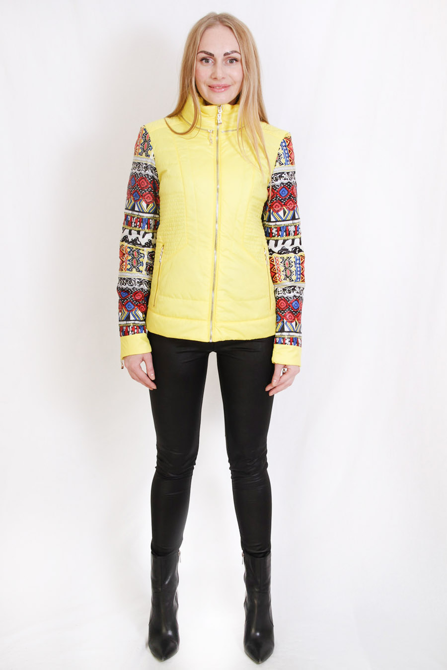Куртка женская с цветными рукавами (Sooyt)