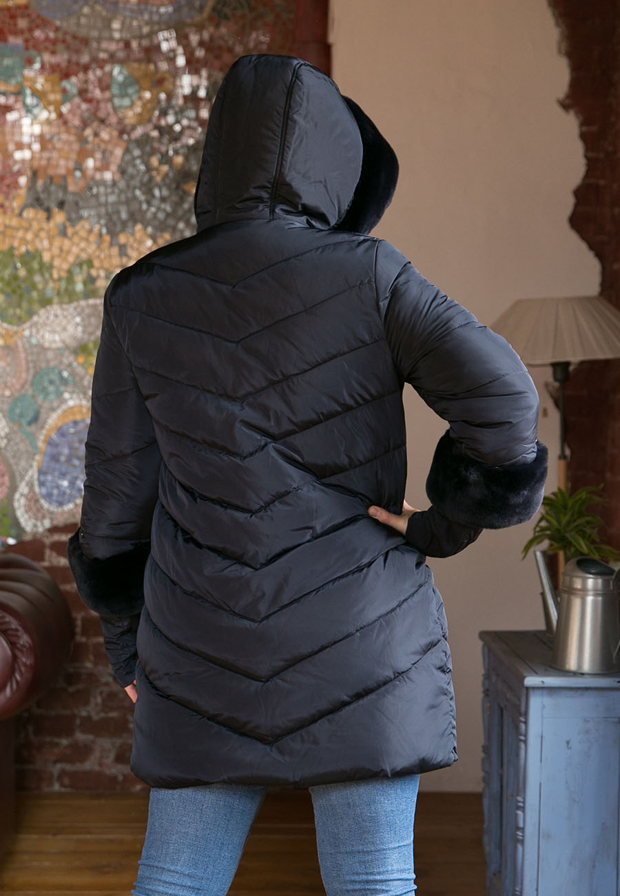 Женская зимняя куртка с мехом (Visdeer)