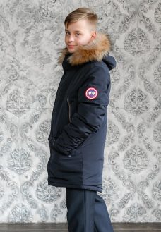 Подростковая мужская зимняя куртка с мехом (ZPJV)