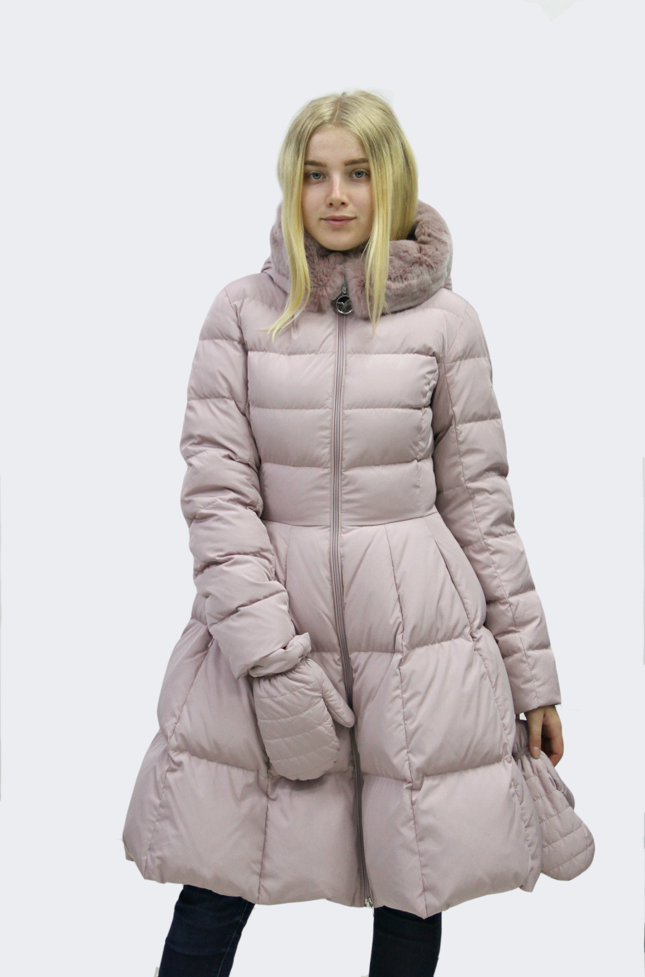 Женская зимняя куртка с рукавицами (ODRI)