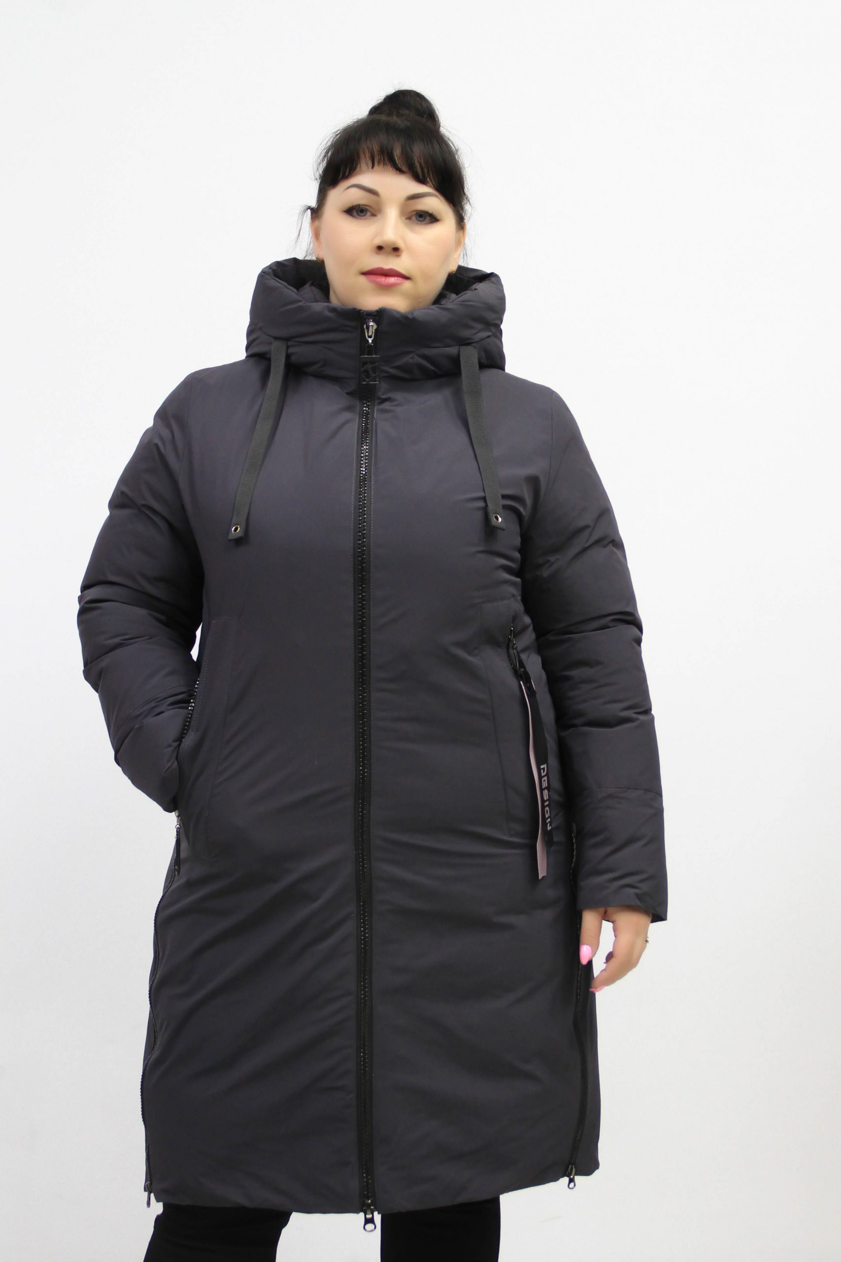 Зимняя женская куртка прямого кроя (Vteple)