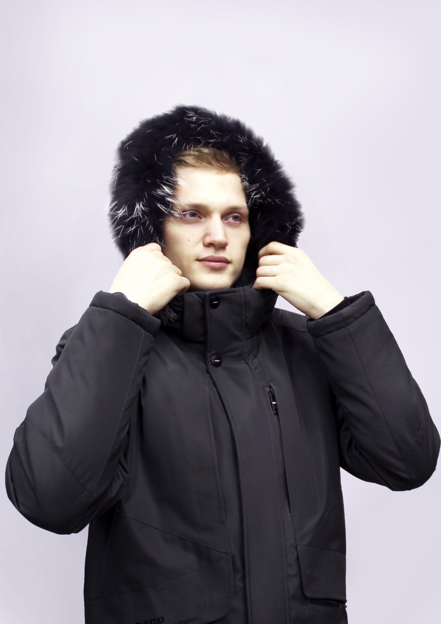 Мужская зимняя куртка с мехом (Indaco(200)